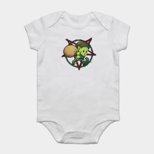 Evil Zombie Elf Creepy Christmas Horror Baby Bodysuit